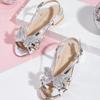 2025 Winter Girls' Rhinestone Bow Sandals & High Heels