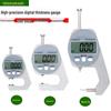 Digital Thickness Caliper: Flat & Pointed Head Gauge for Measuring Paper Board