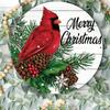 Vintage Red Cardinal Bird Metal Tin Sign 8 Inch Retro Wall Art for Home Bar Decor