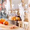 8 Stück Papiergeister Decken Dekoration Gruselige Geister Hängende Girlande Halloween Party