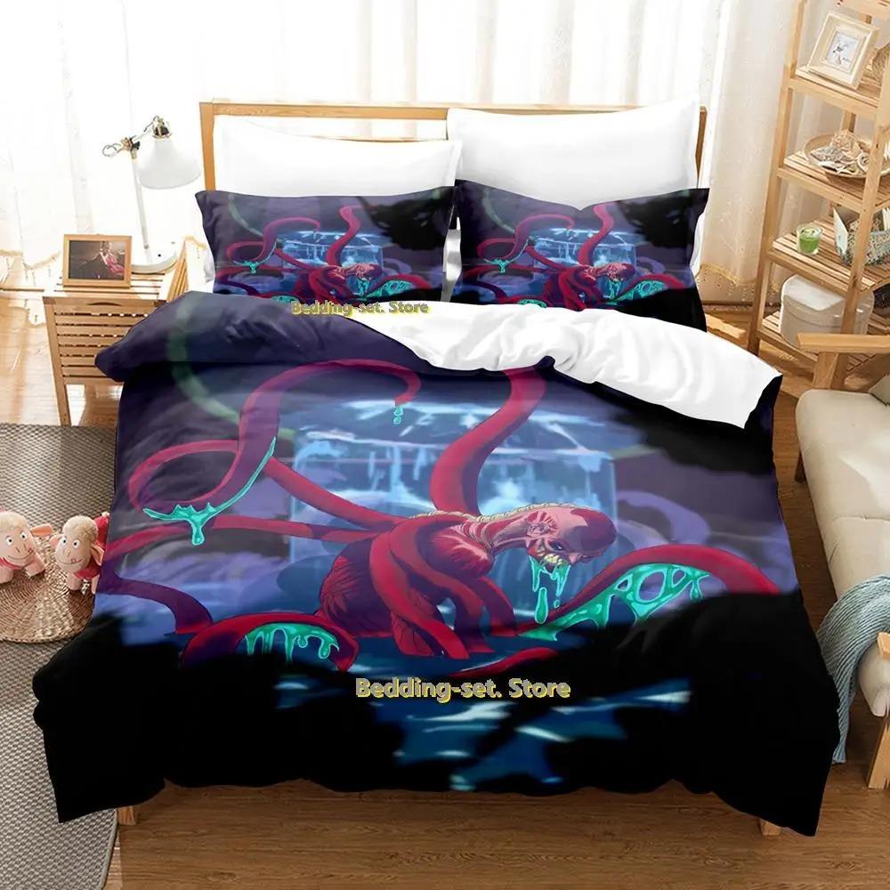 

Modern SkinFriendly Single Twin Full Queen King Parasyte Size Bed Adult Kid Bedroom Duvetcover Sets 3D Print Anime Quilt Comforter (quilt)-EU Single(135*200cm)3pcs
