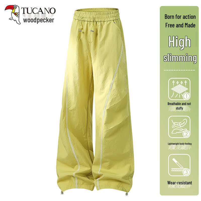 Tucano Women's Lightweight Breathable Loose Wide-Leg Cargo Pants