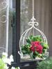 1pcs Balcony Hanging Basket Style Flowerrack Outdoor Metal Hanging Basket Decoration Crown Style Flower Pot Holder Garden Plants