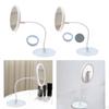 LED Desktop Makeup Mirror Rotatable with Jewelry Tray Vanity