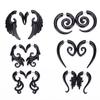 1 Pair Gothic Creative Black-color Acrylic Earrings For Women Men Punk Hip Hop Party Jewelry