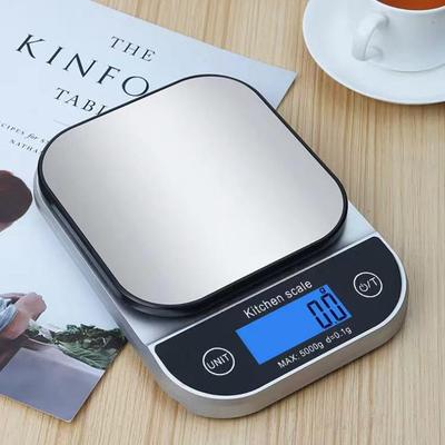 Stainless Steel Dustproof & Waterproof Kitchen Scale, 0.1g Precision for Baking