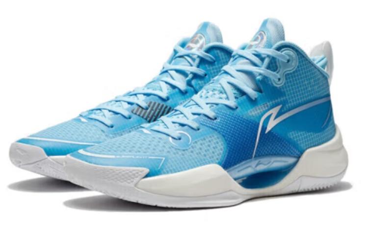 Li-Ning Li Ning Ultra Light Mid top Basketball Shoes Men's White Blue