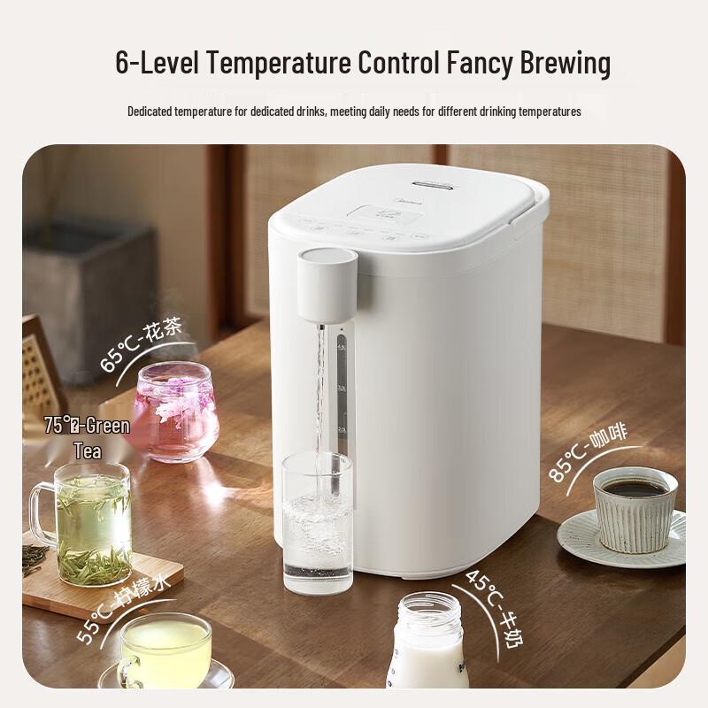 Midea 5L Smart Electric Thermo Pot with Precise Temperature Control CN plug (adapter included) белый