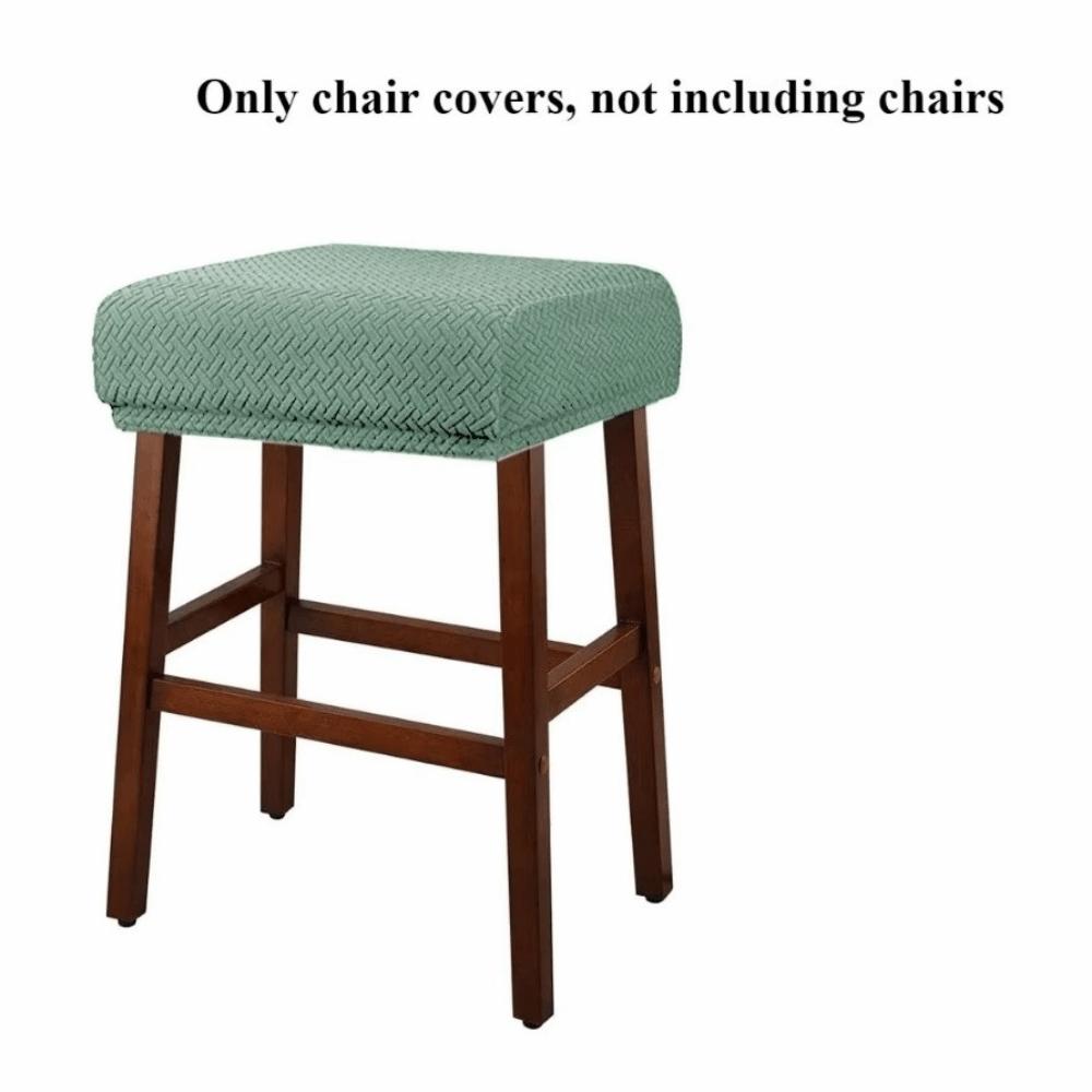 Square Chair Seat Slipcover Stretchable Saddle Seat Covers Stool Protector  Bar Stool Use