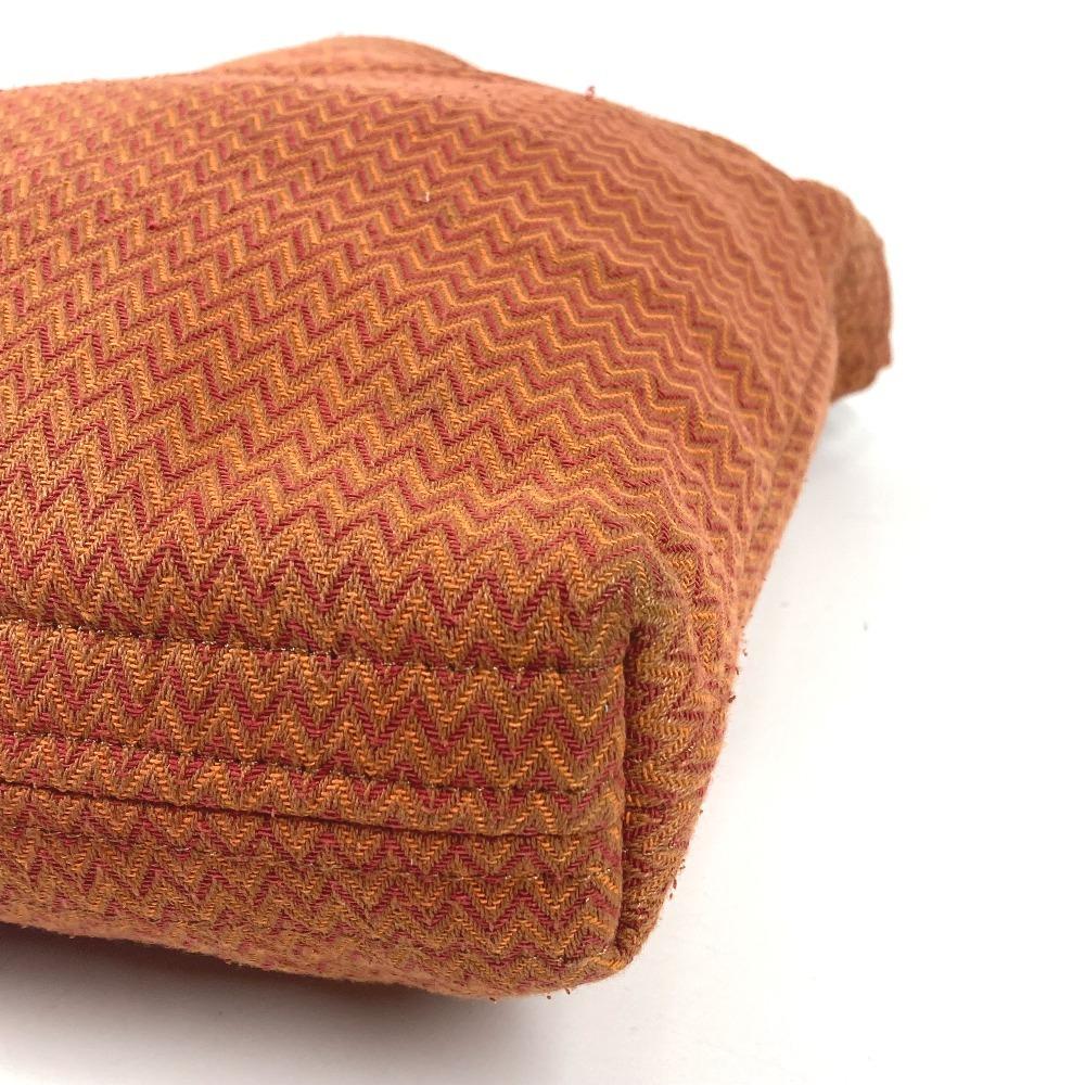 HERMES Sac de Pansage Crossbody bag Shoulder Bag Canvas Orange