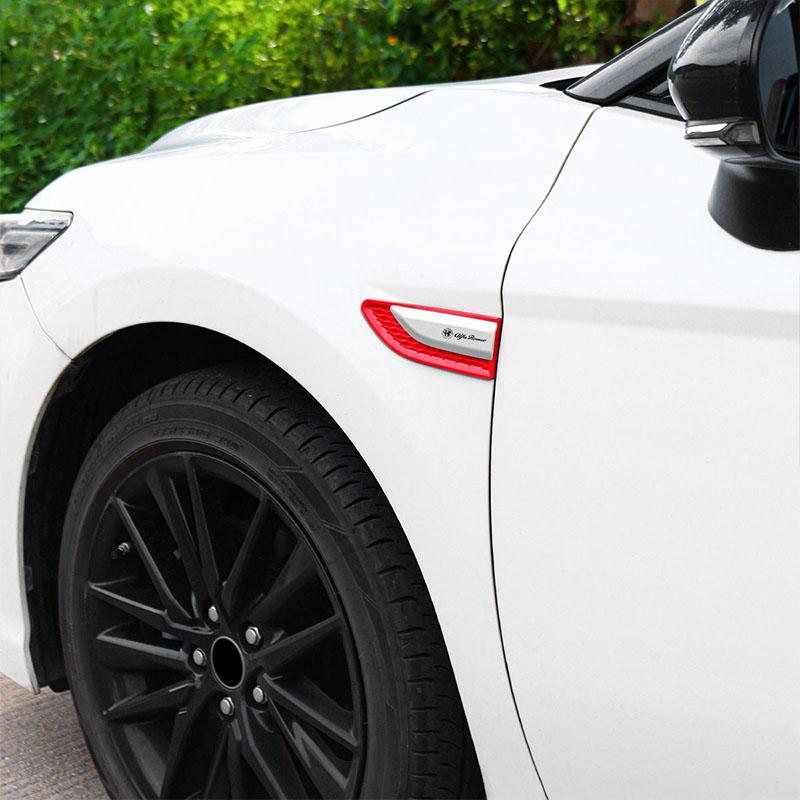Car Blade Wheel Brow Side Tuyere Fender Decorative Stickers For Alfa Romeo Giulia Stelvio Giulietta 159 147 156 166 Accessories