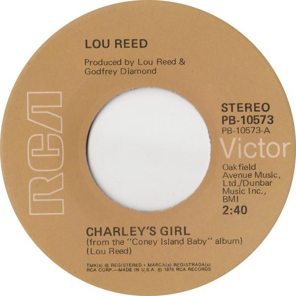 

7inch Record LOU REED - Charley s Girl PB10573 RCA Victor 1976 UK Rock Used