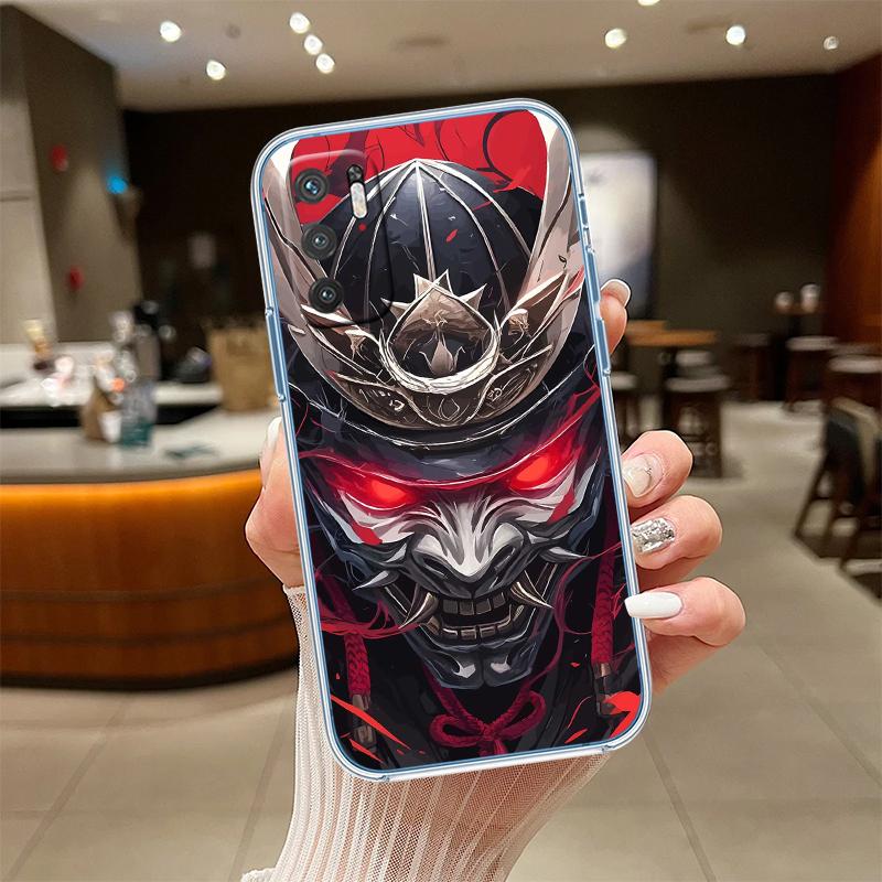 

NH34 Japan Samurai Mask Case for Motorola G10 G20 G30 G31 G32 G34 G35 G41 G42 G50 G51 G52 G55 G60 G60S G62 G71 G72 G75 Motorola Moto G10