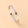 Gold Plating Lover Bracelets&Bangles for Women Rose Gold Color  Charming CZ Cuff Bracelet Luxury Jewellery Gifts AVE