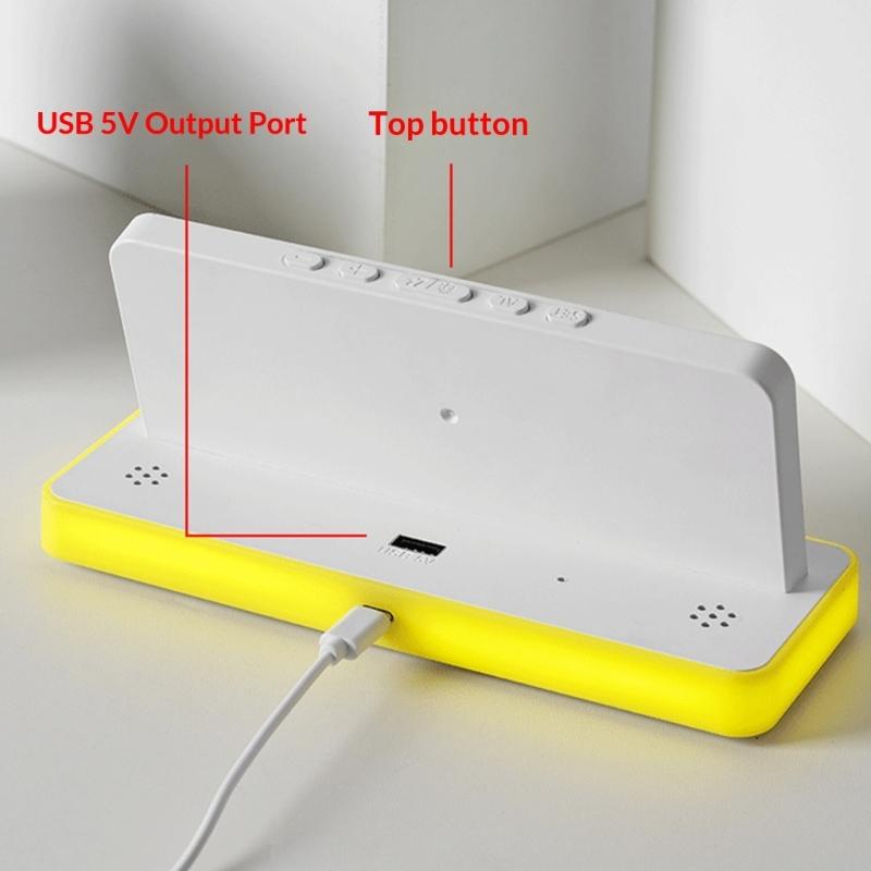 Night Light Digital Alarm Clock Electric Desk Clock with Snooze Date Loud Alarm Day of Week for Living Room Bedroom