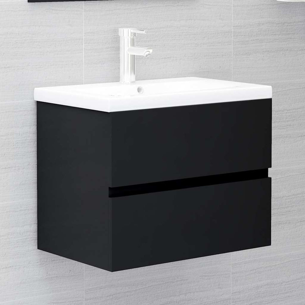 Armoire d'évier avec lavabo intégré  bois d'ingénierie