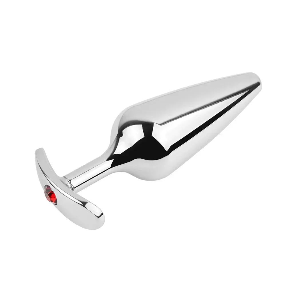 Μεταλλικές χάντρες πρωκτικό σετ βύσματος πισινό Μικρό μεγάλο φορητό κώλο Analplug Κοσμήματα διαστολέα Dildo Prosate Παιχνίδι σεξουαλικού παιχνιδιού ανδρών για γυναίκες Κατάστημα