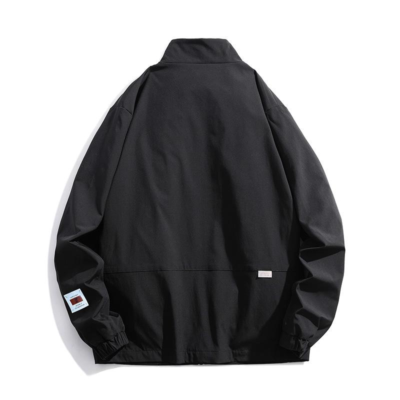 Men's Jacket Spring and Autumn New Korean Version Trend Casual Loose Fashion Stand-up Collar Handsome Casual Waterproof Jacket for Men