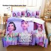 Juego de Cama Kpop Demon Hunters Individual Twin Matrimonial Queen King Tamaño Juego de Cama para Habitación Infantil Fundas Nórdicas Juegos de Sábanas Anime