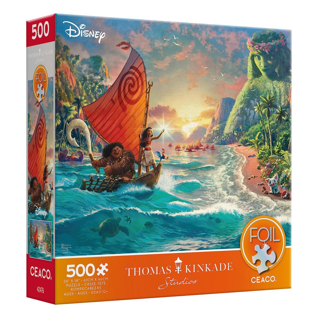 Ceaco Foil Puzzle Thomas Kinkade Moana 500 Piece Jigsaw Puzzle - - - -
