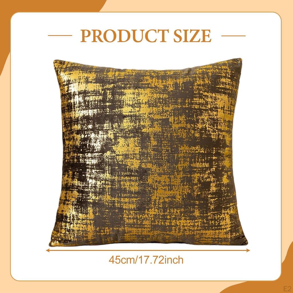 Throw Pillow Cover 17x17 Inch Washable Cushion Luxury for Hotel Farmhouse Sofa Office