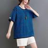 T-shirt for Women Summer Large Size Cotton T-shirt Soft Loose Printed Casual Comfortable Pullover T-shirt Top