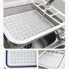 Collapsible Dish Drainer Space-Saving Dishes Drying Rack For Bowls Plates Dinnerware Kitchen Storage Organizer