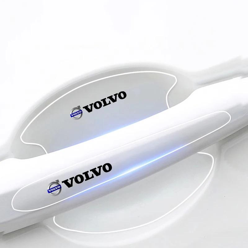 8Pcs Transparent Car Door Handle Bowl Sticker Decal Decals For Volvo V70 V60 V50 S40 S80 XC60 S90 XC90 S60 XC40 C40 S60 V90 EX90