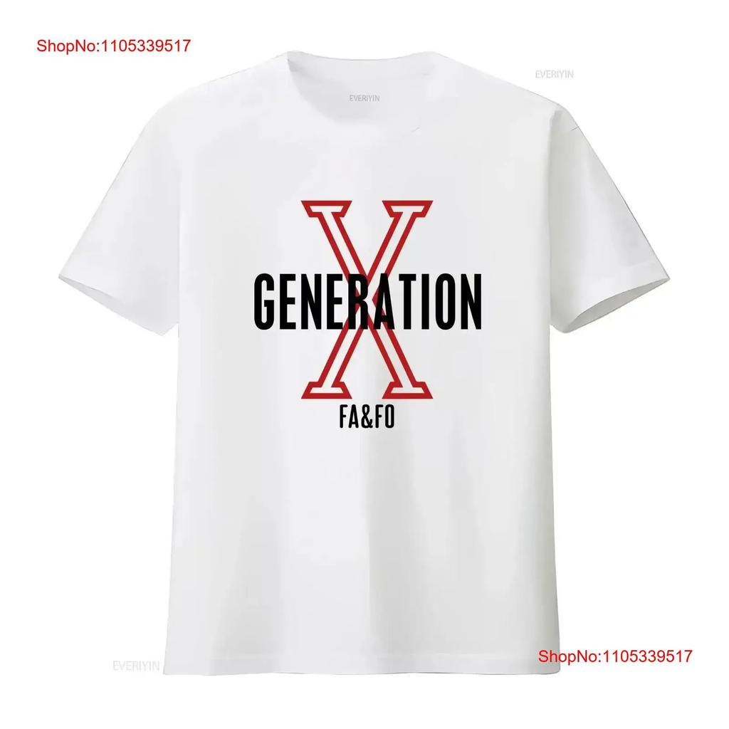 Generation X FA FO T Shirt Gen Era Assorted Sizes Colors Vintage Washed For Everyday Wear Versa