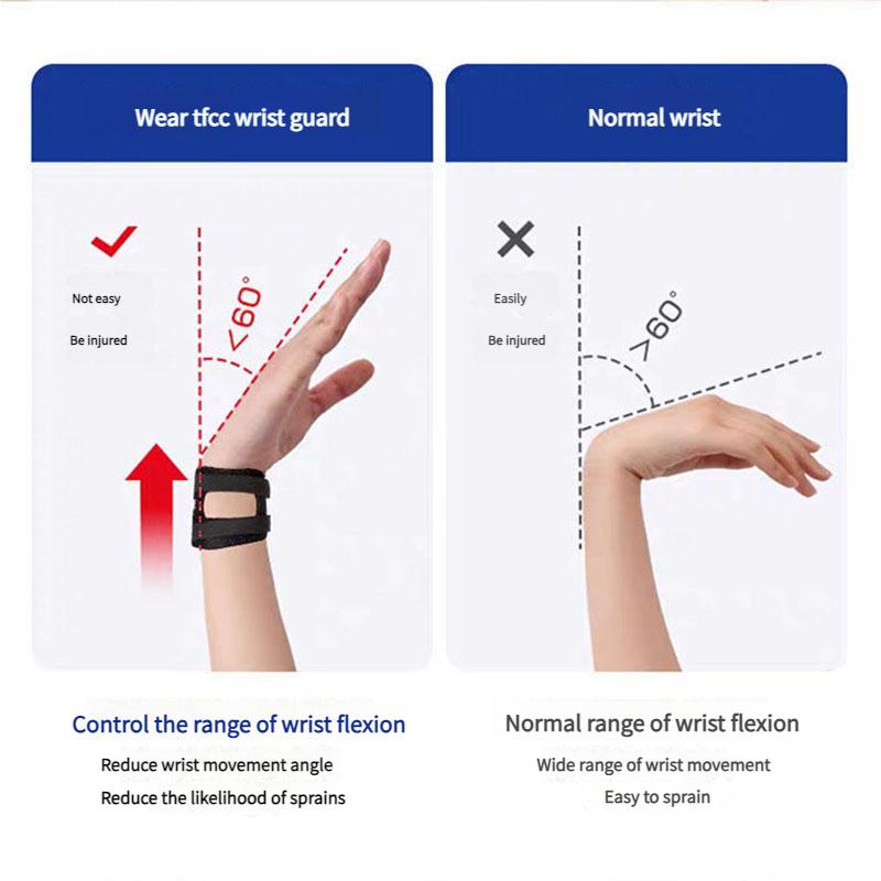 1/2PCS Adjustable TFCC Wrist Brace Support for Sports Injury Pain Relief, Sprain Recovery Splint with Compression Strap for Gym Daily Use
