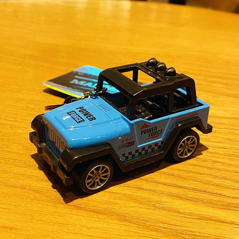 

Car Offroad Keychain Bag Decoration Accessory Cartoon Model Gift Collection синий