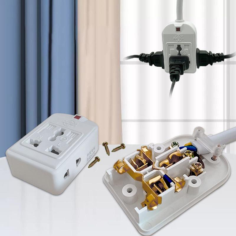 Schuko Plug Power Strip 3-Outlet 7-Hole German Standard Outlet Socket Home Electronics Extension Cord 0.3/0.5/1/2/3M