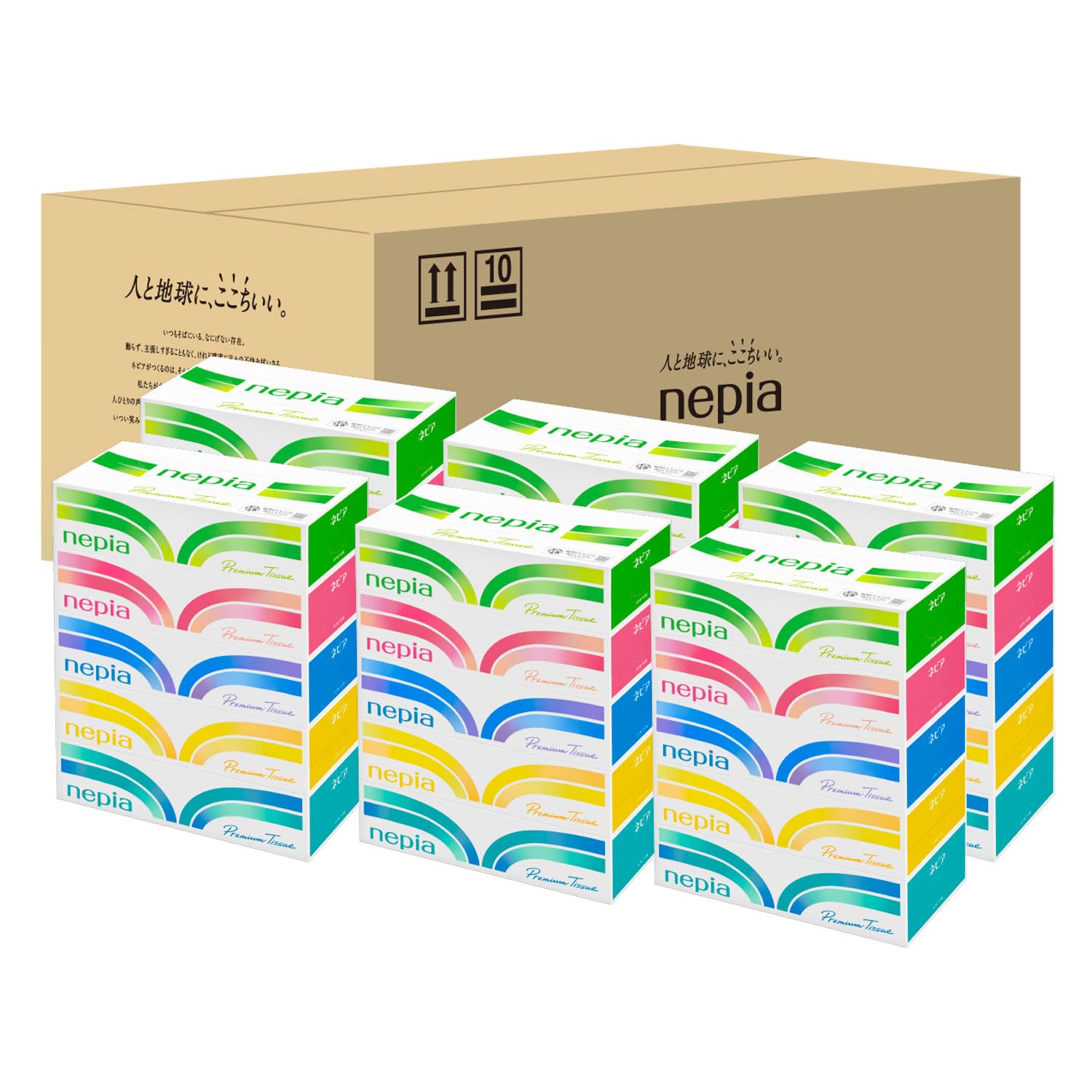 Nepia Tissues 360 sheets x 30 boxes boxes x 6 FSC (180 pairs) (5 packs) [Half Case] белый
