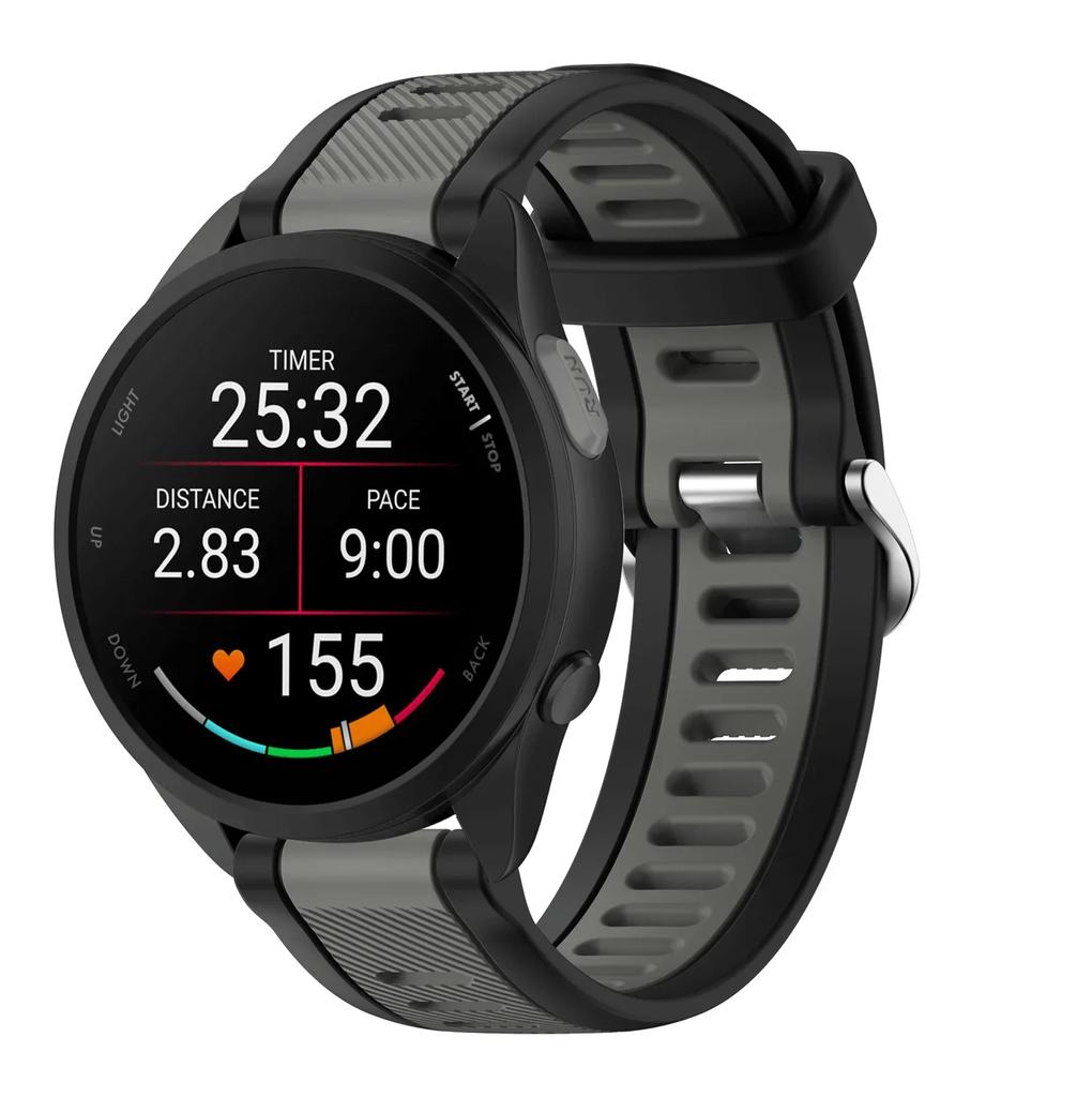 20 22mm Per Garmin Forerunner 165 music Cinturino Corsa Forerunner168 Silicone Braccialetto Originale Per Garmin Forerunner Venu 2 Cinturino