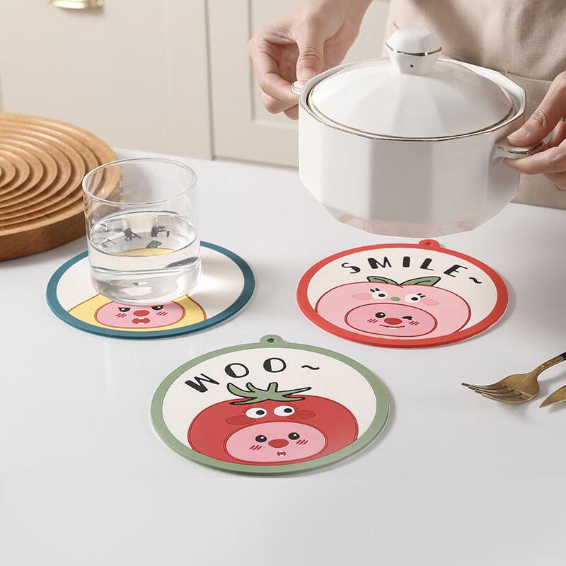 Fruit Shaped Silicone Heat-Resistant Coaster