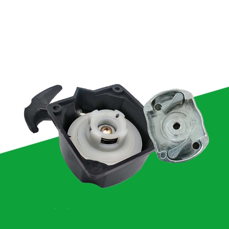 Universal Engine Recoil Starter For 43CC 49CC Garden Tool Heavy Duty Nylon Material 67mm Mounting Holes Easy Assembly