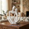 Minimalist Lovers Figure Table Figurines 3D Printed Abstract Sculpture  Anniversary Gift