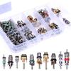 102x R134A Car A/C Core Valves Portable Automotive Air Conditioning Assortment Kit for Valve Cores Remover Tool for Most