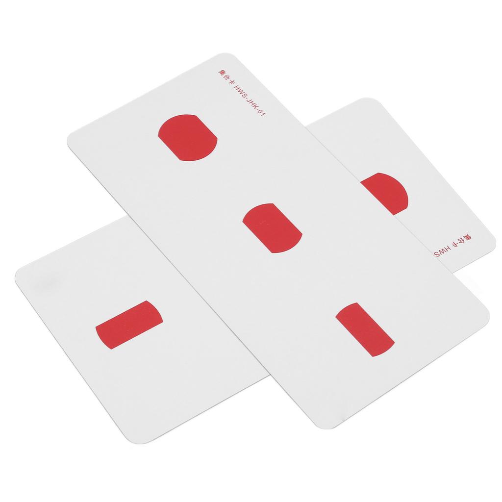 2pcs Strabismus Correction Cards Improve Visual Sense Waterproof Coated Paper Amblyopia Training Cards
