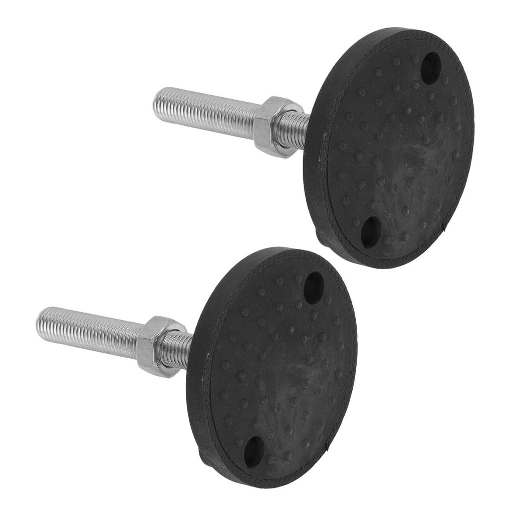 2 Stück M16 Gewinde Möbelgleiter Schwenkbare Nivelliermontage Verstellbare Runde Nylon-Nivellierfüße für