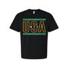Unisex Cotton Short Sleeve T Shirt USA NYC Graphic With United States of America