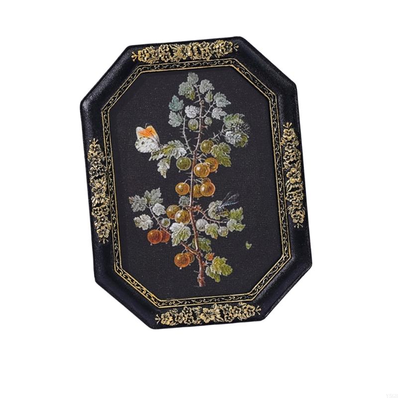 Retro Picture Frame,Mini Antique Ornate Photo Frame for Tabletop Wall Display,Old Fashioned Photo Gallery Art Decors Y5GB