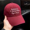 Fashion Hat Korean Numeral Alphabet Embroidered Hat Men's and Women's Thin Baseball Cap Peaked Cap Sunscreen Sun Hat