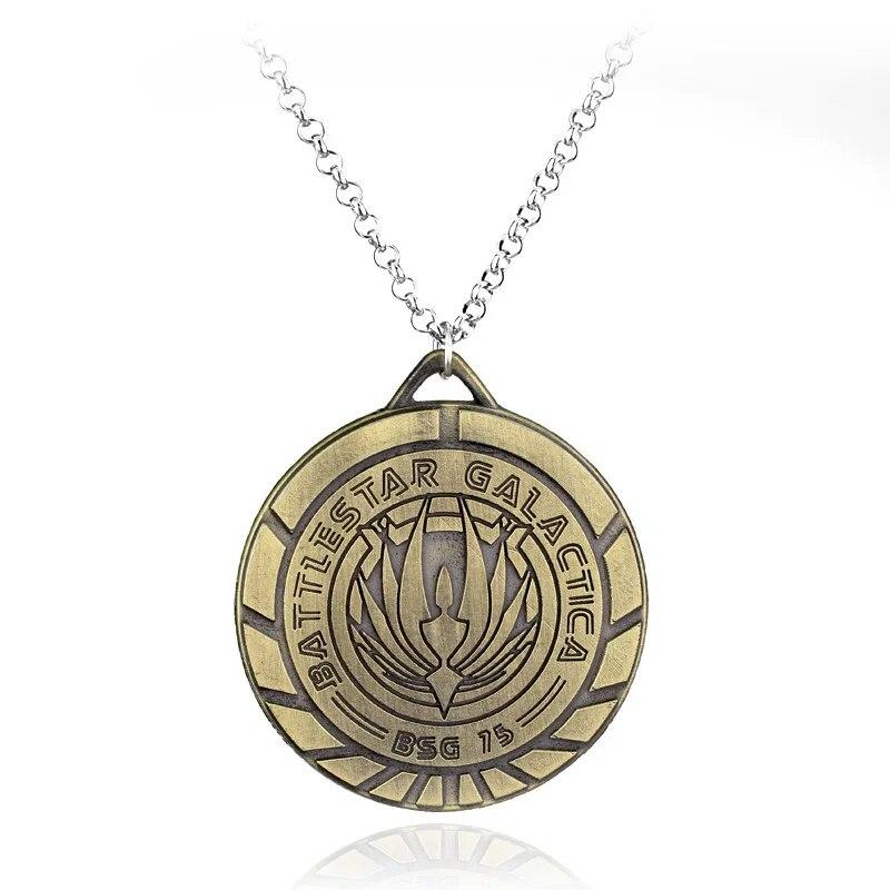 

Классический Battlestar Galactica BSG 75 научно-фантастическое ожерелье с подвеской для мужчин, модные аксессуары, ювелирные изделия для любителей, сувенир