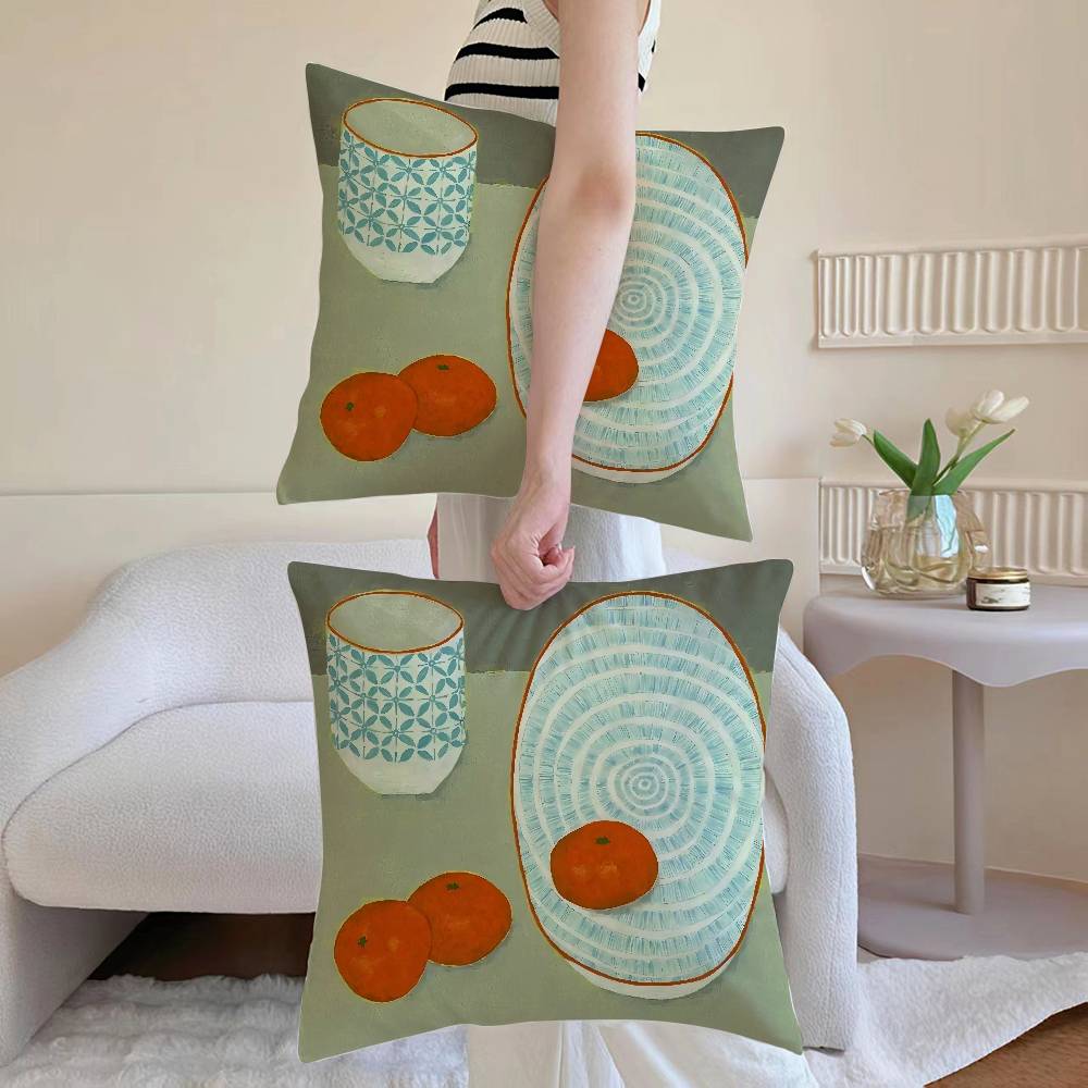 Colorful Quiet beauty Pillow Case Anti-dustmite Pillowcase Invisible zipper silky Sofa cushion cover