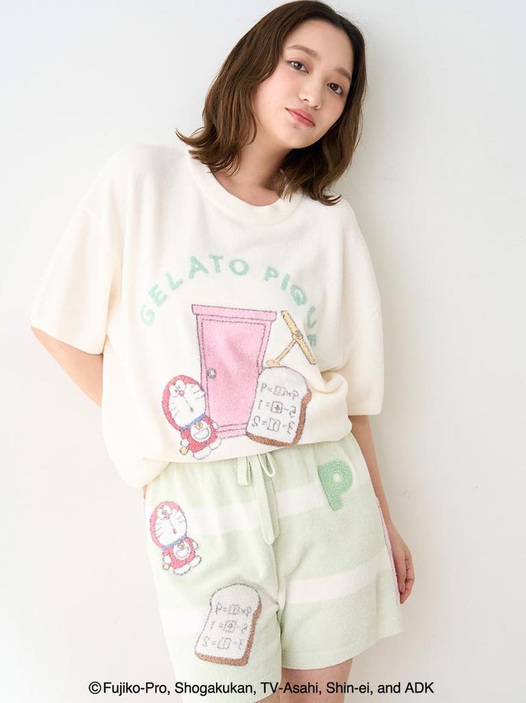 gelato pique Doraemon Jacquard Pullover Shorts Set IVR Women's & (PWNT254005)