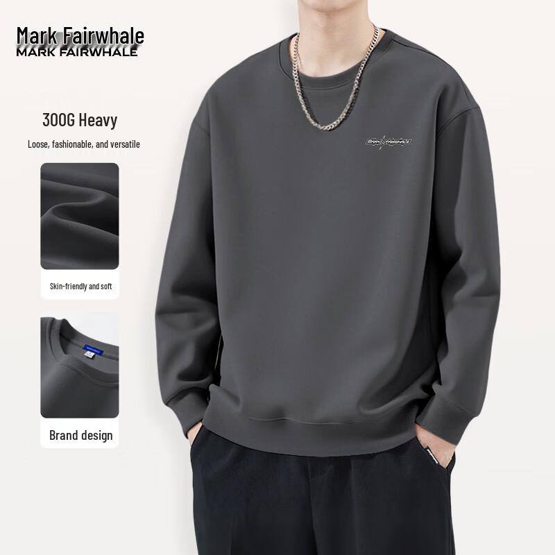 

Mark Fairwhale Men s Loose Fit Crew Neck Sweatshirt M