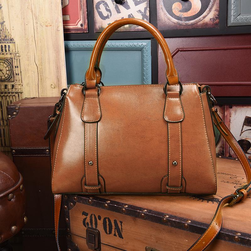 2024 New Women's Genuine Leather Handbag: Stylish Korean Shoulder & Crossbody Bag with Large Capacity