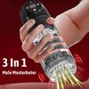 3-in-1 Male Masturbator Penis Pumps with 6 Vacuum Pumps 7 Rotating 7 Sucking 7 Licking Pocket Pussy LCD Display Pumps and Enlargers Male Sex Toys