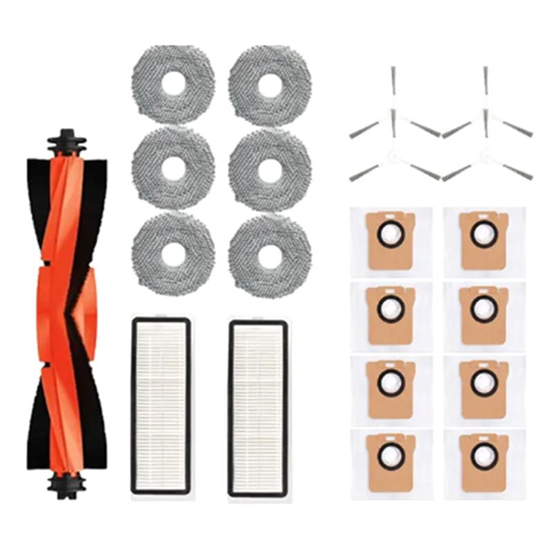 

A65T-For Xiaomi Robot Vacuum X20+/ X20 Plus Accessories Dust Bag Mop Cloth Main Side Brush Hepa Filter Replacement Parts